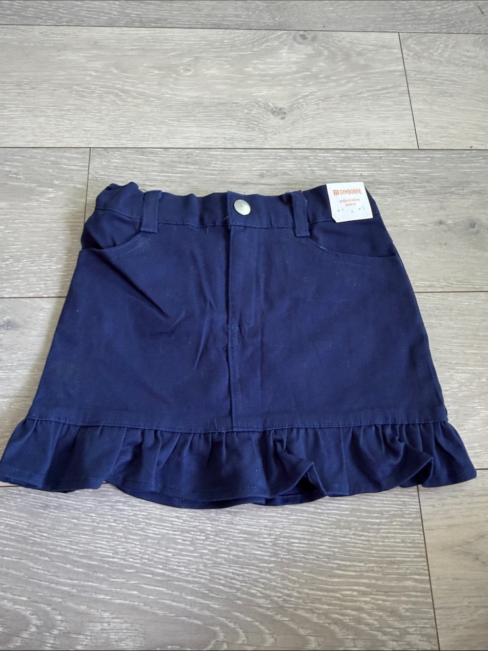 Gymboree Navy Ruffle-Hem Mini Skirt